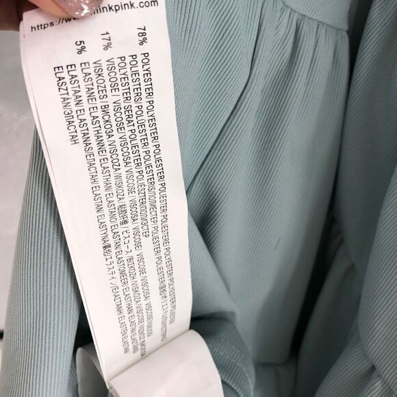 MINKPINK Hunter Smock Dress in Mint - Picture 9 of 9